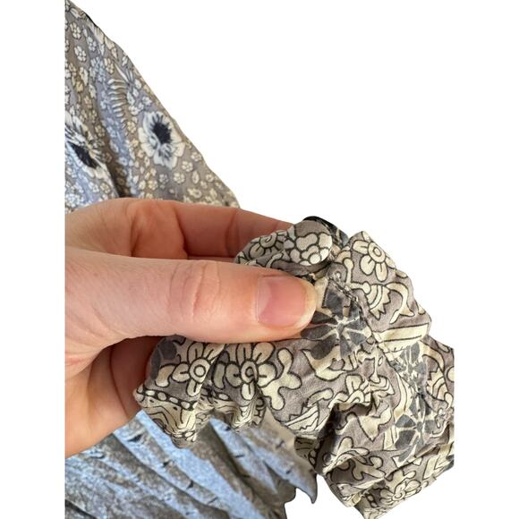 NATALIE MARTIN Fiore Maxi Dress Size Small Vintage Flowers Silver Boho Hippie - Picture 7 of 9